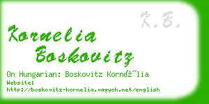 kornelia boskovitz business card